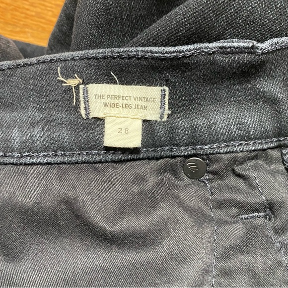 Madewell Perfect Vintage Wide Leg Jeans in Black size 28 - Picture 4 of 8